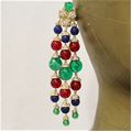 Carlo Zini  Multicolored boules earrings